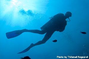 Diver-at-Boulder-City-Koh-Similan-by-Thibaud-Regeard