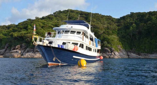 Andaman tritan liveaboard dive boat Similans