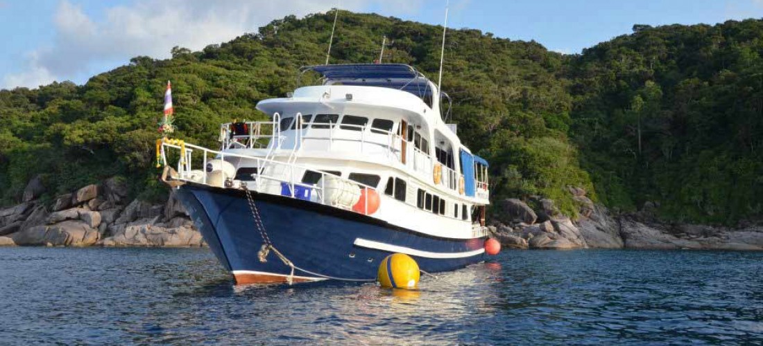 Andaman tritan liveaboard dive boat Similans